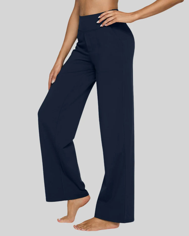 Loose High-Rise Business Casual Pants