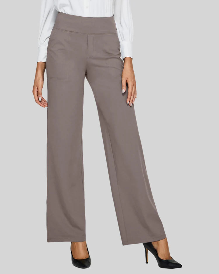 Loose High-Rise Business Casual Pants