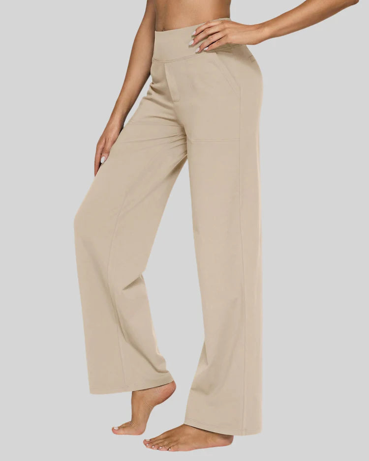 Loose High-Rise Business Casual Pants