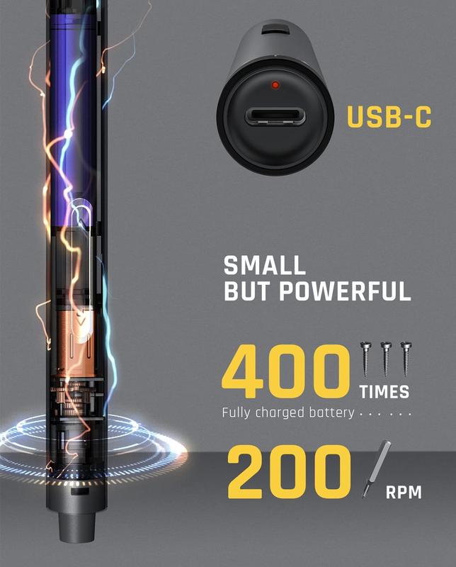 E1 MAX 3.7V Mini Electric Screwdriver 50-in-1