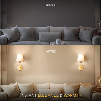 WIRELESS WALL SCONCES (SET OF 2 )