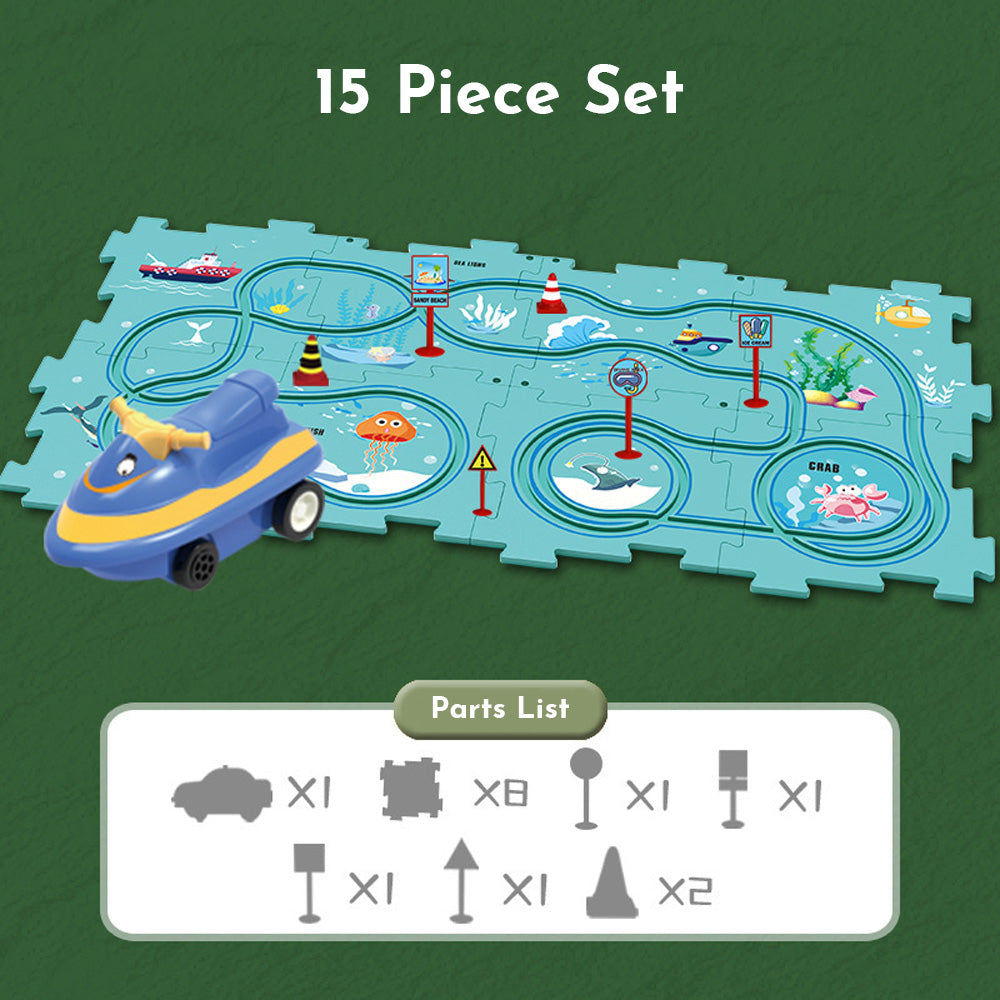 Puzzle Racer Ocean Theme 15 pieces