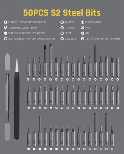 E1 MAX 3.7V Mini Electric Screwdriver 50-in-1